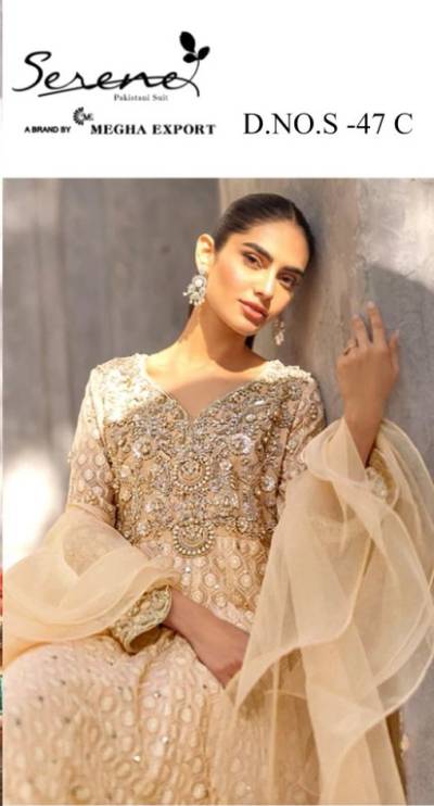 S 47 BY Serene Designer Embroidered Pakistani Salwar Suit Collection